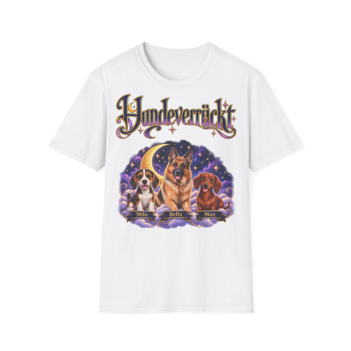 Personalisiertes T-Shirt – Hundeverrückt Sternenhimmel – Foto 10