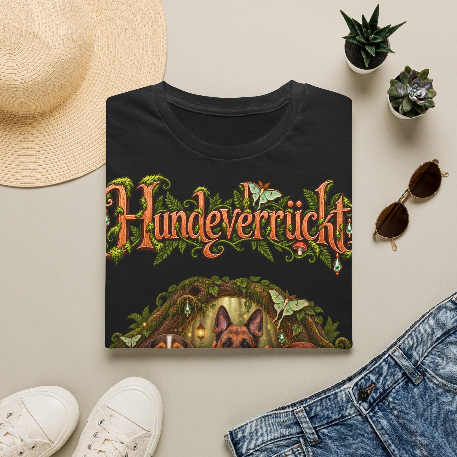 Personalisiertes T-Shirt mit Hunden – Hundeverrückt Zauberwald – Foto 14