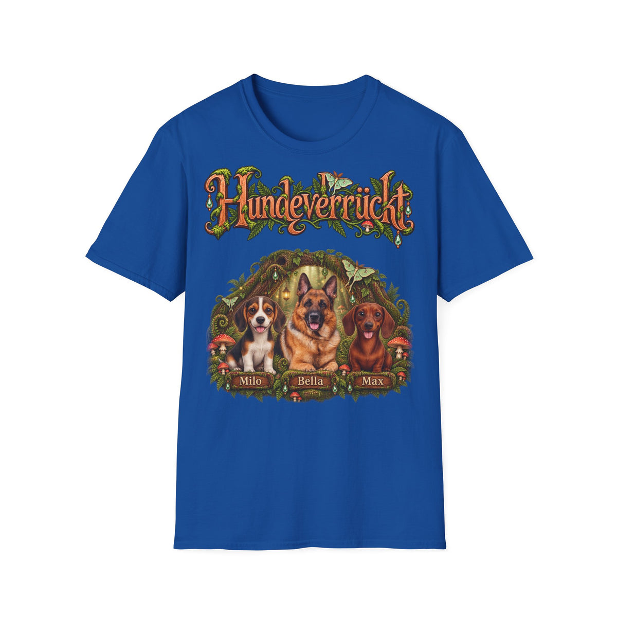 Personalisiertes T-Shirt mit Hunden – Hundeverrückt Zauberwald – Foto 4