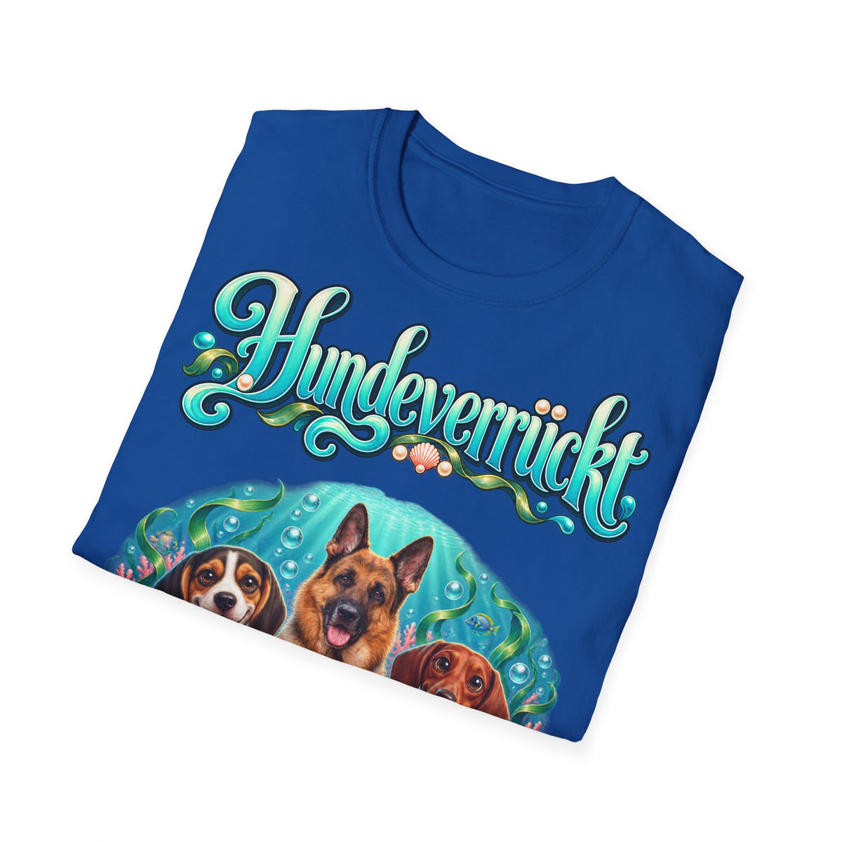 Personalisiertes T-Shirt mit Hunden – Hundeverrückt Unterwasserwelt – Foto 6