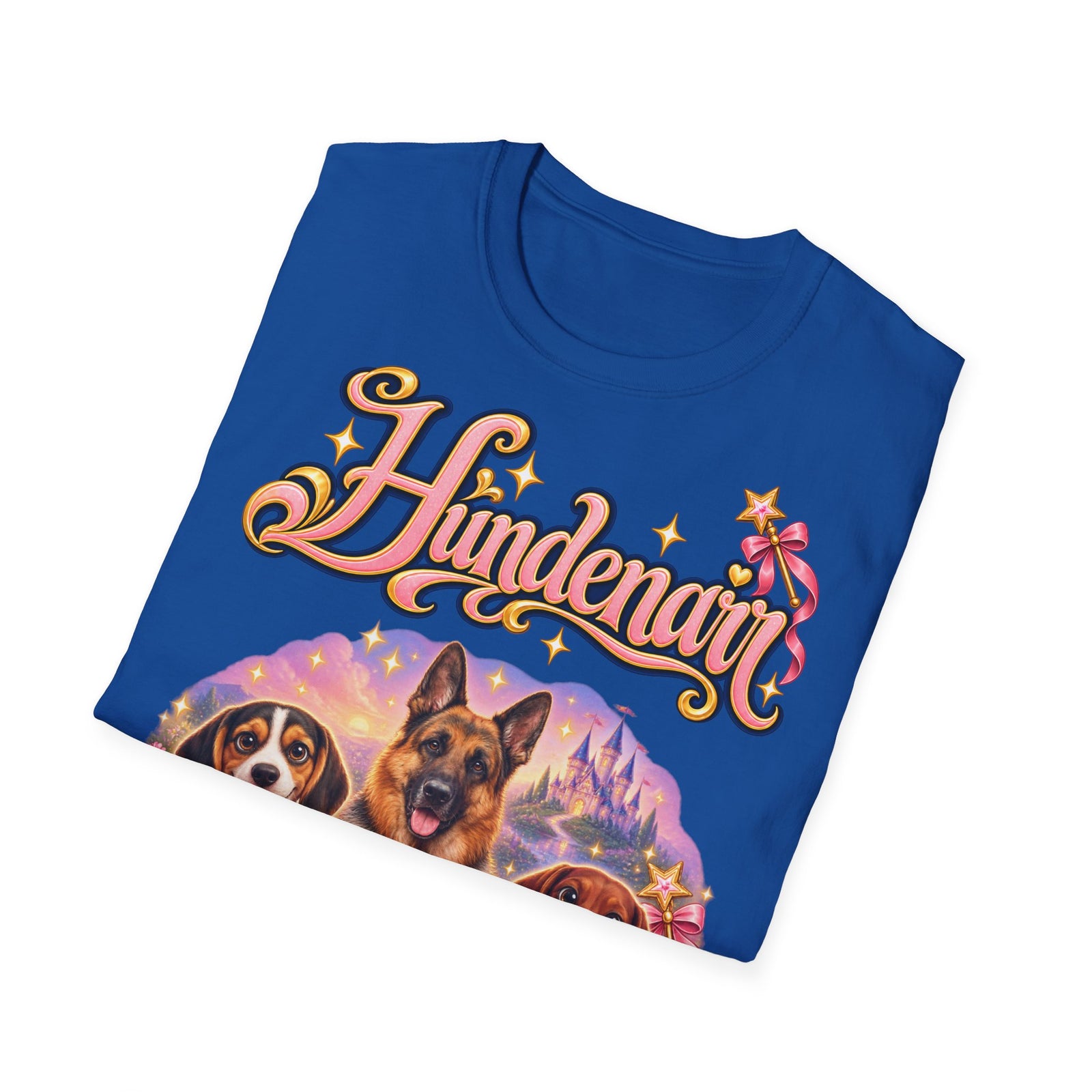 Personalisiertes T-Shirt mit Hunden – Hundenarr Märchenschloss – Foto 6
