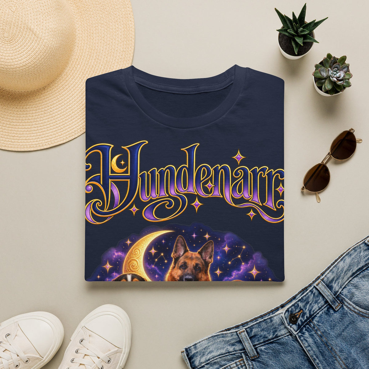 Personalisiertes T-Shirt mit Hunden – Hundenarr Sternenhimmel – Foto 2