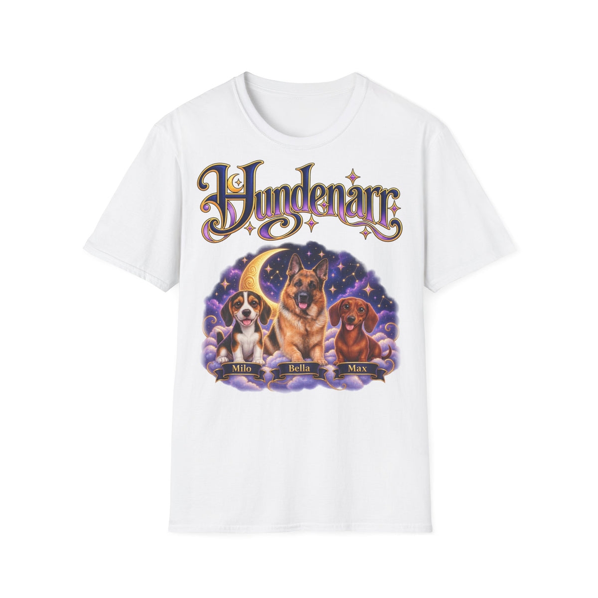 Personalisiertes T-Shirt mit Hunden – Hundenarr Sternenhimmel – Foto 10