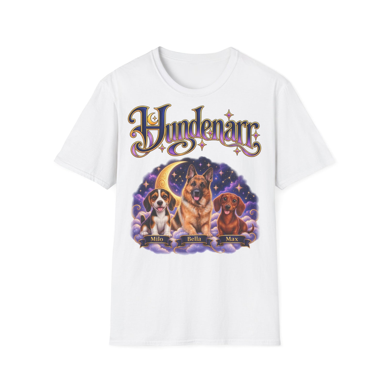 Personalisiertes T-Shirt mit Hunden – Hundenarr Sternenhimmel – Foto 10