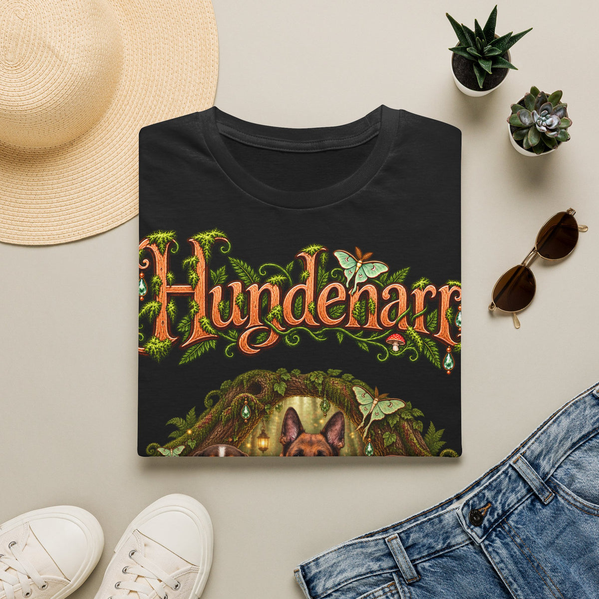 Personalisiertes T-Shirt mit Hunden – Hundenarr im Zauberwald – Foto 14