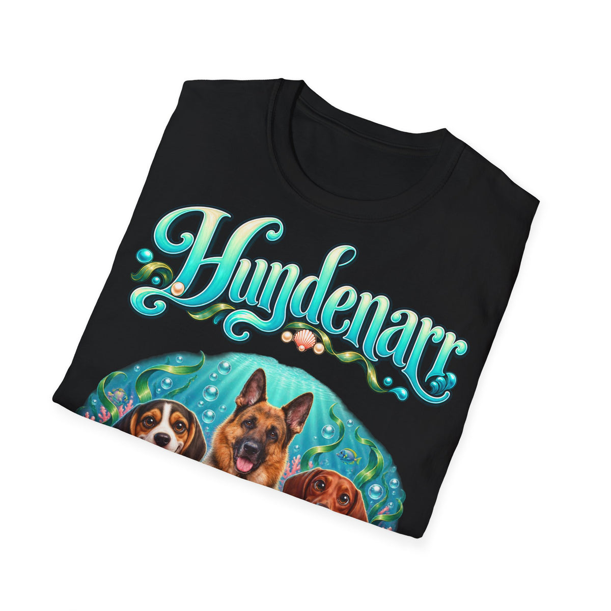 Personalisiertes T-Shirt mit Hunden – Hundenarr Unterwasserwelt – Foto 15