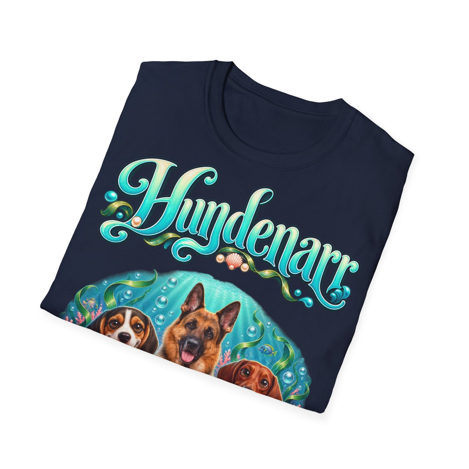 Personalisiertes T-Shirt mit Hunden – Hundenarr Unterwasserwelt – Foto 3