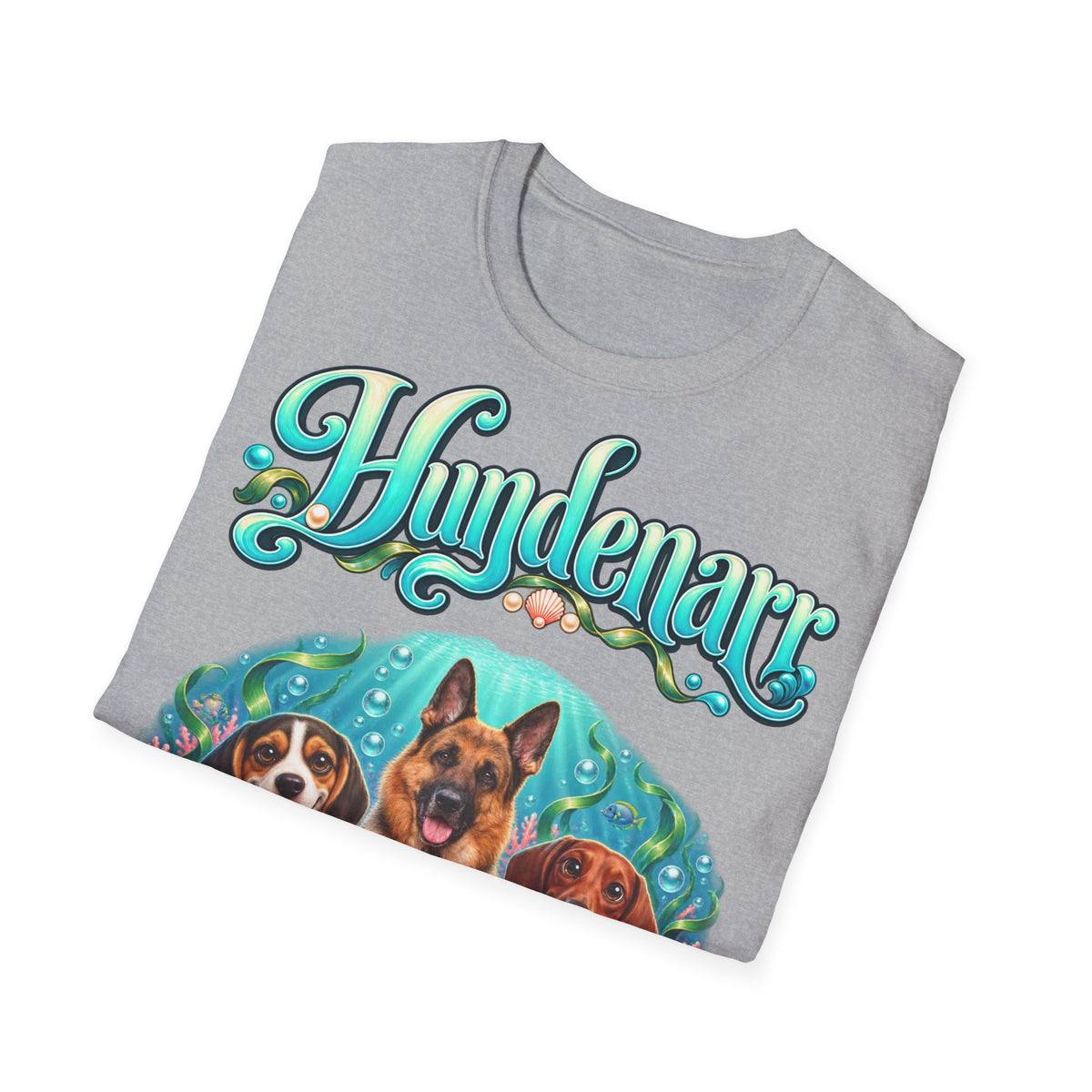 Personalisiertes T-Shirt mit Hunden – Hundenarr Unterwasserwelt – Foto 9